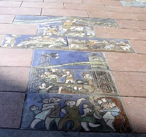 Suelo de la Pla�a de la Revoluci� de Setembre de 1868 - Gracia, Barcelona